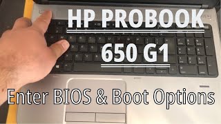 HP Probook 650 G1 ∆ How To Enter Bios Configuration Settings amp Boot Options ∆USB Boot Key [upl. by Ainosal]