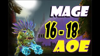 Classic WoW Mage AoE Leveling Guide 1618  Silverpine Forest HORDE [upl. by Howard]