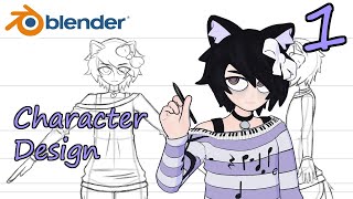 How to Make a 3D VTuber Avatar From Scratch Part 1 Design [upl. by Sansbury]