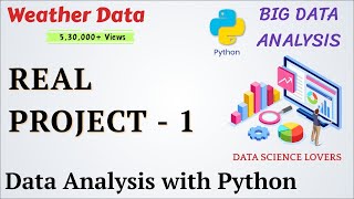 Project  1  Data Analysis with Python  DataScience  Weather Dataset [upl. by Aleacin447]