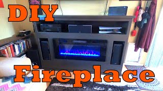 DIY  How I built an Electric FireplaceEntertainment Center [upl. by Otreblif575]