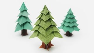 Origami Christmas Tree Jo Nakashima [upl. by Aluino]