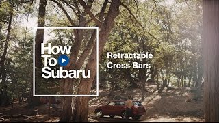 Subaru Howto Using Your Retractable Roof Cross Bars [upl. by Odnumyer]