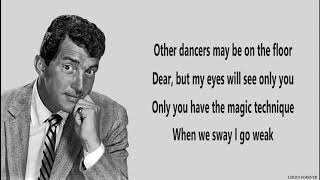 SWAY  Dean Martin 🎺 Lyrics [upl. by Ahsino]