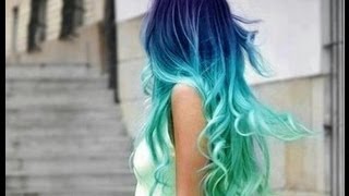 HOW TO Blue Ombre Hair  Jade Madden [upl. by Etteragram]