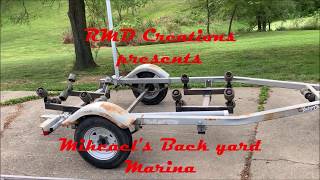 Boat Trailer to Utility trailer conversion Part 1 [upl. by Enamrahs518]