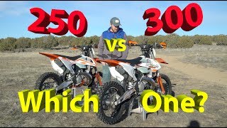 250 vs 300 2 Stroke Dirt Bike  Which One Should YOU Get [upl. by Daloris354]