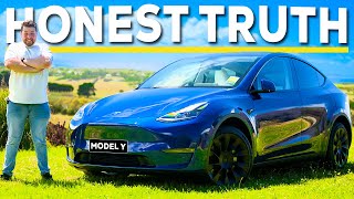 2024 Tesla Model Y Long Range Review My HONEST thoughts [upl. by Tterrag359]