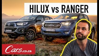 Toyota Hilux vs Ford Ranger  InDepth Comparison and Review [upl. by Tezzil742]