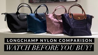 Longchamp Nylon Range Comparison  NeoGreenClubOriginal [upl. by Ynobe155]