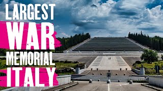 Sacrario Militare di Redipuglia  Largest WW1 Memorial  4K Drone View  Italy [upl. by Caton267]