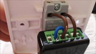 Fibaro Dimmer 2 ZWave Installation UK 2 Wire [upl. by Barbey]