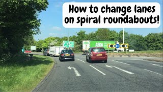 Watch this on Spiral roundabouts Understanding and changing lanes  multi lanes [upl. by Fording]