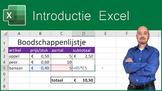 Introductie Excel Nederlands [upl. by Eichman]