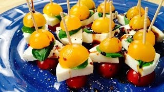 How to make Easy Caprese Skewers [upl. by Eilitan]