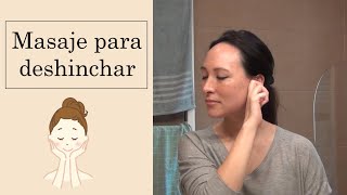 Cara hinchada  3 Masajes para deshinchar el rostro [upl. by Spillihp]