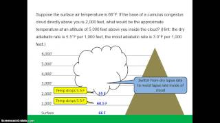 Adiabatic Lapse Rate Problem [upl. by Yrdua]