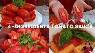 Perfect Italian tomato sauce made from scratch with San Marzano Tomatoes [upl. by Enyalahs]