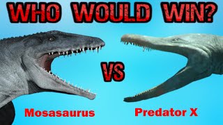 Mosasaurus vs Predator X [upl. by Ennaecarg546]