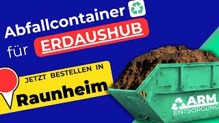 Abfallcontainer für Erde  Containerdienst Raunheim [upl. by Wollis537]