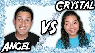 Angel VS Crystal  Ice bath Arcade Challenge [upl. by Allimaj941]