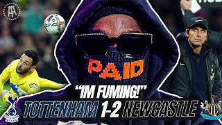 IM FUMING 🤬 Tottenham 12 Newcastle EXPRESSIONS FAN CAM [upl. by Patsy]