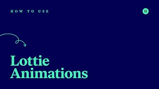 How to Use Elementors Lottie Widget PRO [upl. by Euqinomahs]