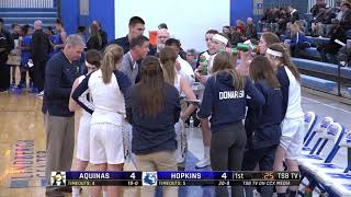 High School Girls Basketball La Crosse Aquinas vs Hopkins [upl. by Adihahs610]