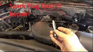 Ford 54\46 2v Spark Plug Eject Repair Threaded Insert [upl. by Petrine729]