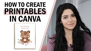 How to Create Printables in Canva to SELL ON ETSY [upl. by Assiren]