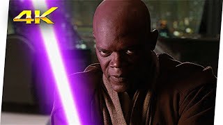 Mace Windu vs Palpatine  Star Wars Episodio III  La Venganza De Los Sith 2005 Clip 4K LATINO [upl. by Esalb838]