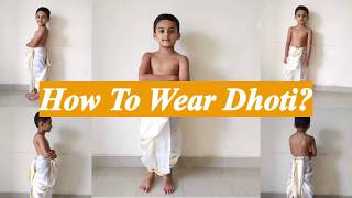 How to Wear Dhoti for Special Occasions and Festivals [upl. by Antipus]