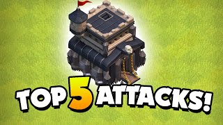 Top 5 Best TH9 Attack Strategies Clash of Clans [upl. by Aihsit]