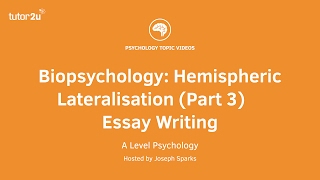 Revision Webinar Biopsychology – Hemispheric Lateralisation Part 3 Essay Writing amp Evaluation [upl. by Nanon]