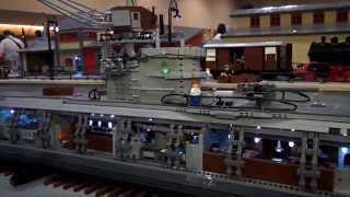 LEGO German WWII Uboat submarine  Brickworld Chicago 2013 [upl. by Edrick881]