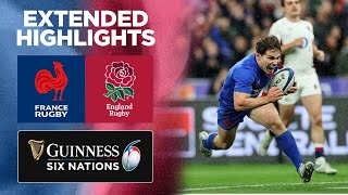 France v England  Extended Highlights  2022 Guinness Six Nations [upl. by Anhpad]