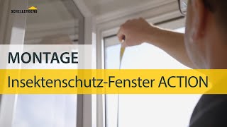 Montage InsektenschutzFenster ACTION von Schellenberg [upl. by Dlareme]