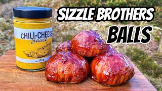 Saftige Chili Cheese MOINK BALLS  Hackfleischbällchen mit Sizzle Brothers Sauce  Fingerfood [upl. by Delmar]