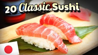 🇯🇵 SUSHI 101 Different Types of Sushi in Japan 🇯🇵 [upl. by Nuhsed768]