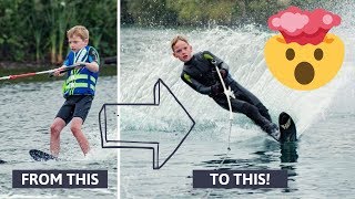 INSANE ONE YEAR WATER SKI PROGRESSION [upl. by Uranie]