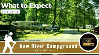 New River Campground West Virginia  Review Evaluation Camping Tent Gorge Gauley Bridge WV [upl. by Readus128]