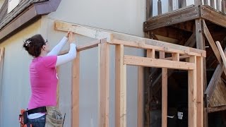 How to Build a Lean To Shed  DIY Framing and Siding Part 1 [upl. by Dailey]