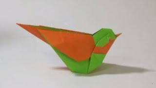 How to make an Origami Little Bird [upl. by Ratcliffe840]