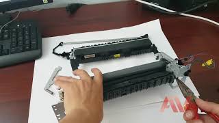 HP laserjet Pro M402dn how to printer fuser unit replace Remove fuser unit HP M402 printer [upl. by Lantha]