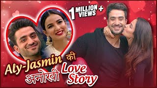 Jasmin Bhasin amp Aly Goni LOVE STORY  First Meet Friendship Bigg Boss 14 amp More [upl. by Odnalor]