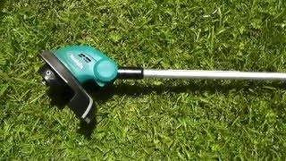 Makita Cordless Line Trimmer DUR181 Quick Review [upl. by Ahsyekal]