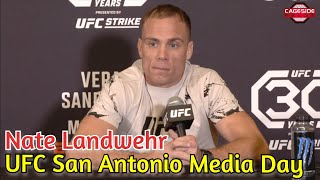 Nate Landwehr Media Day  UFC San Antonio [upl. by Arlina177]