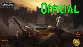 Battle for Azeroth Login Screen Official Main Theme amp Animation [upl. by Akinit]