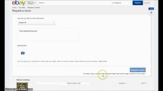 How to Return an Item on eBay Fast and Easy [upl. by Susanne369]