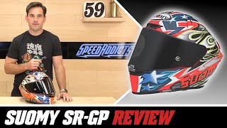 Suomy SRGP Racing Helmet Review at SpeedAddictscom [upl. by Ahsenrat]